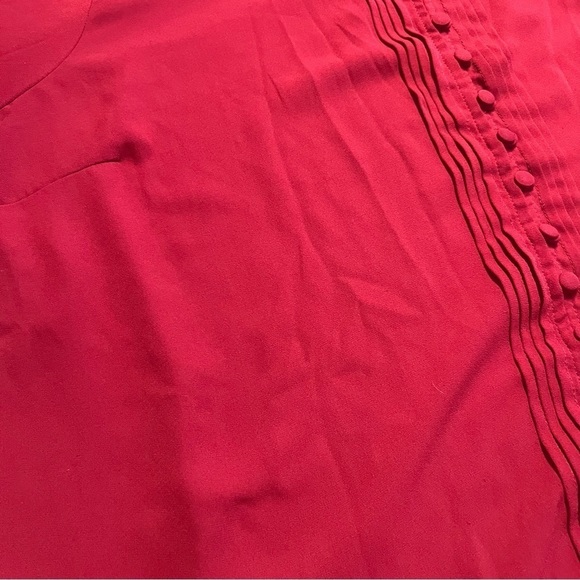 Torrid Red V-Neck Blouse 3x - Picture 7 of 9